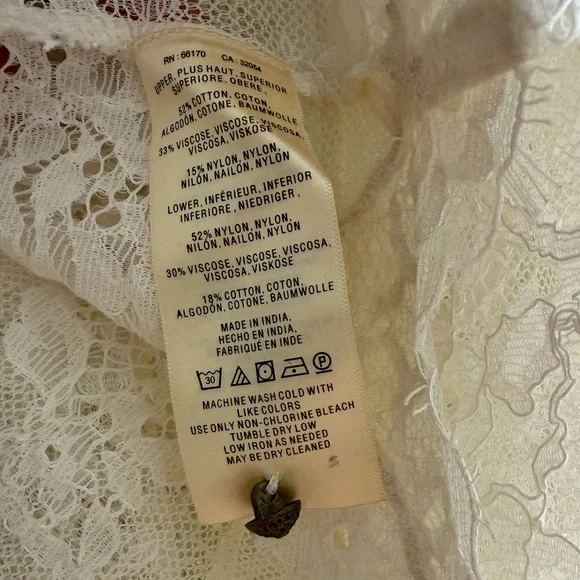 Anthropologie Ivory Lace Top - Picture 4 of 5